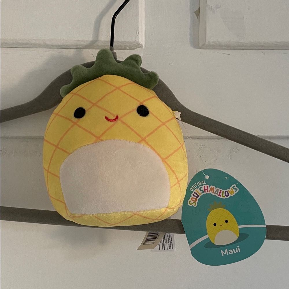 Squishmallows Yellow and Green Pineapple Plush